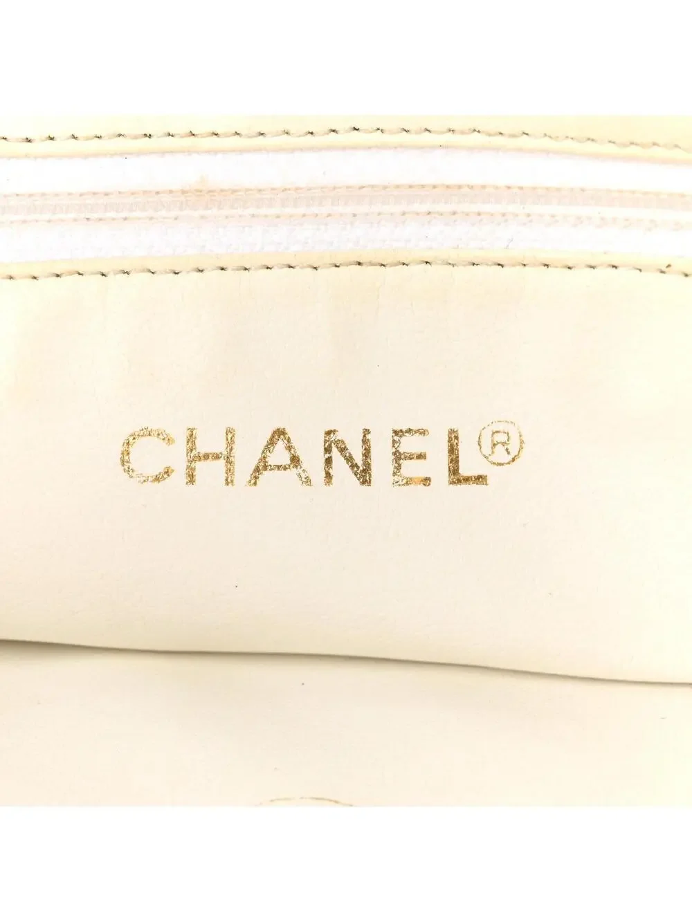 Chanel Caviar Cc Shoulder Bag White #321914C82B